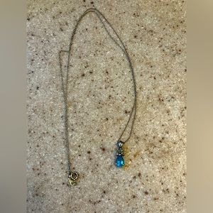 Blue topaz necklace